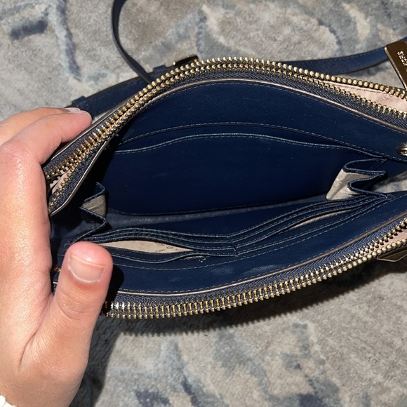Michael Kors Karla East West Navy Saffiano
Leather Crossbody - Picture 2 of 5